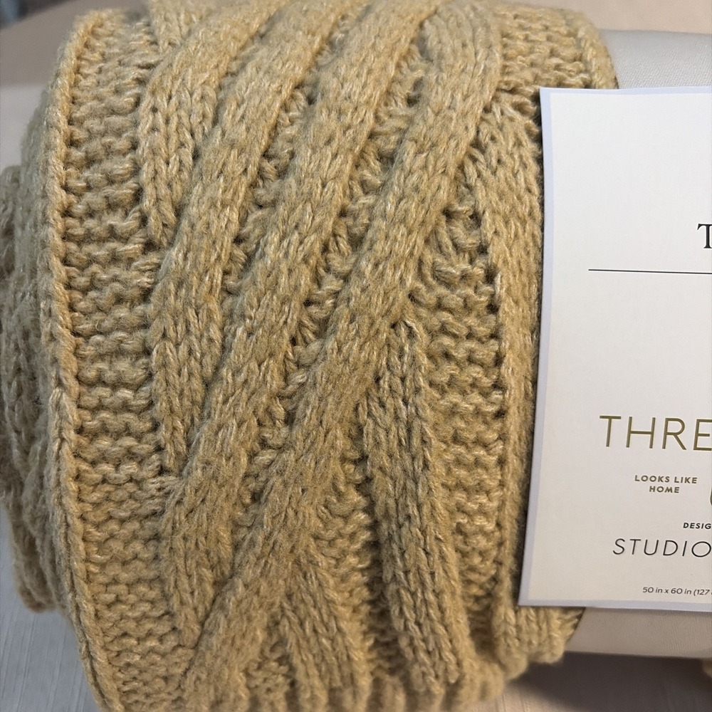 Threshold™ Throw Blanket Designed with Studio McGee – Textured Knit Throw - Picture 3 of 6